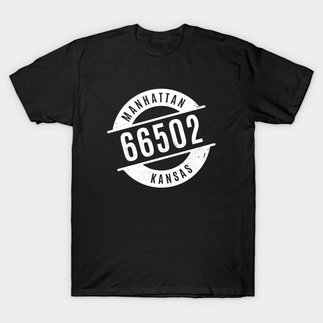 Manhattan Kansas 66502 Zip Code T-Shirt by creativecurly